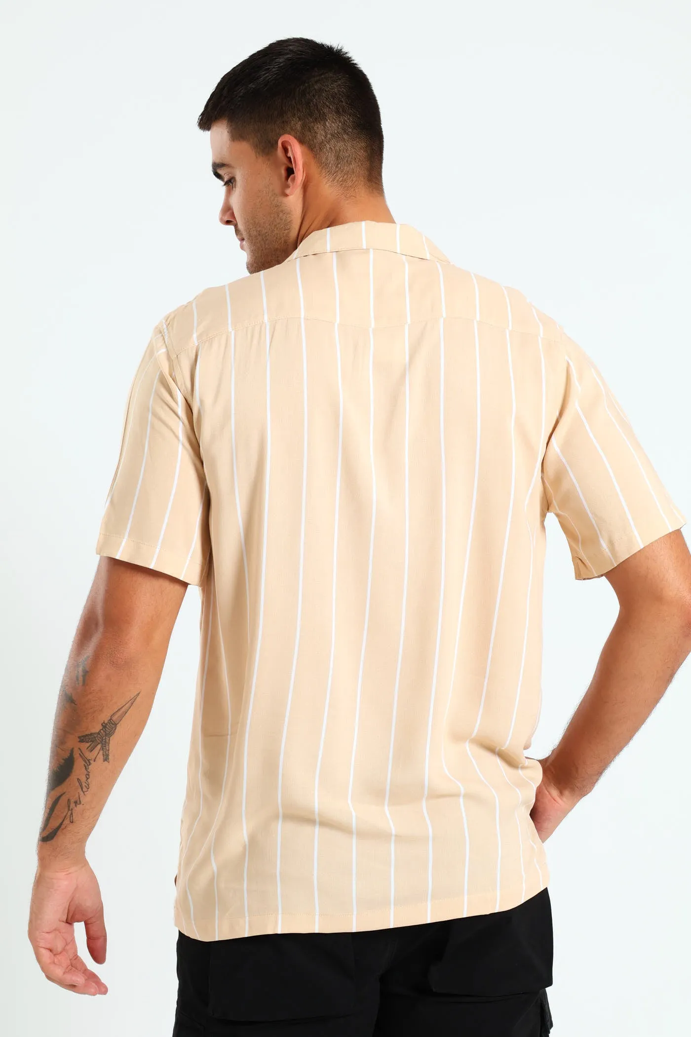 Thin Stripe Shirt - Stone sold by Edgars product image thumbnail 3