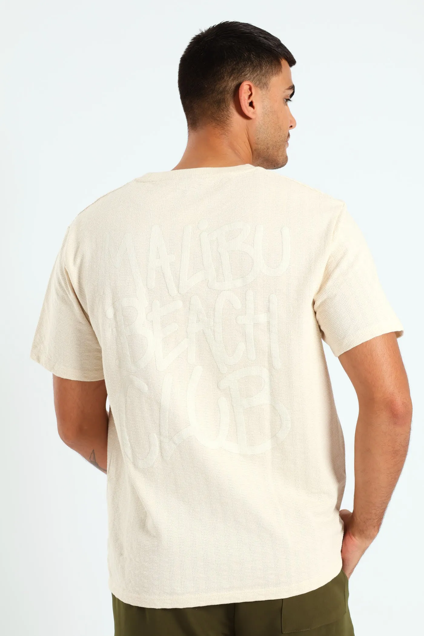 Mailbu Puff Front & Back Surf Interest Tee - Off White sold by Edgars product image thumbnail 2
