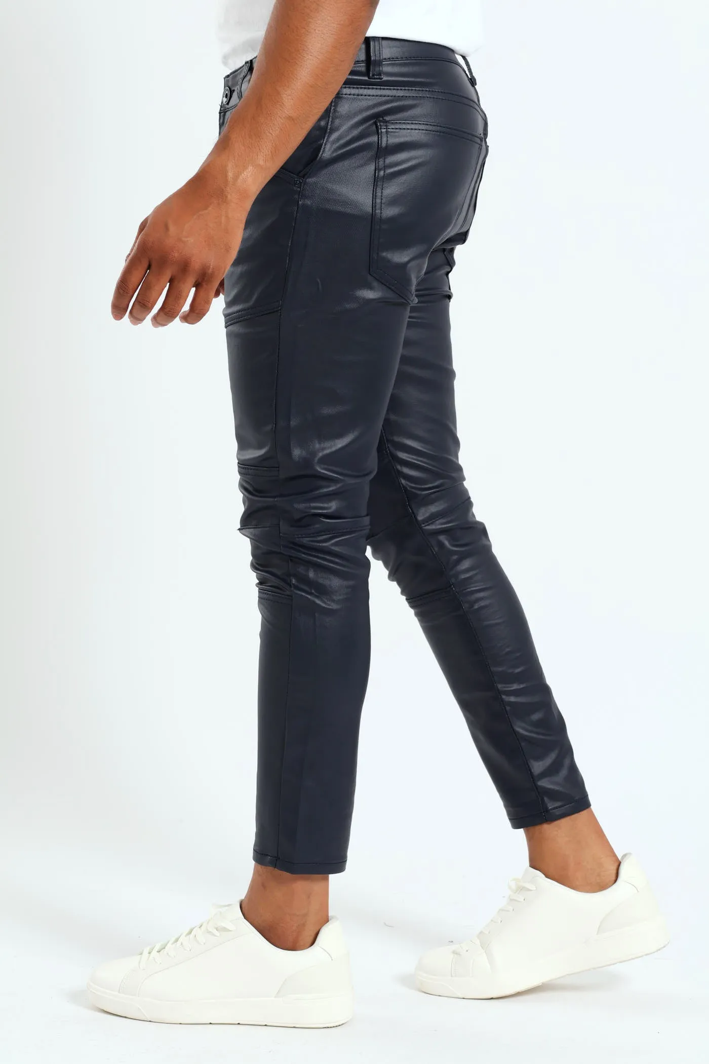 Wax Denim Biker Panel Jean - Navy sold by Edgars product image thumbnail 2