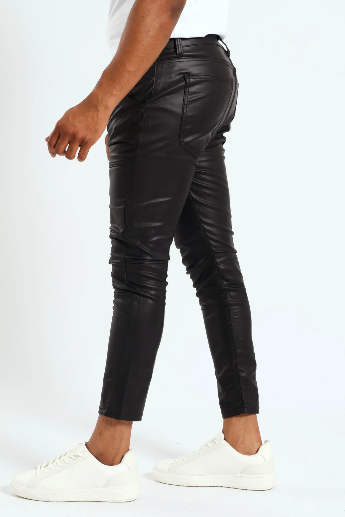 Wax Denim Biker Panel Jean - Black sold by Edgars product image thumbnail 2