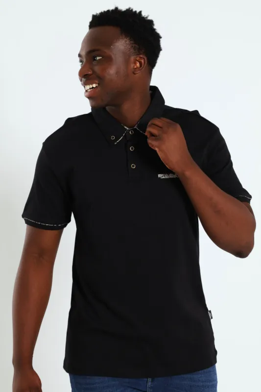 Double Collar Golfer - Black sold by Edgars