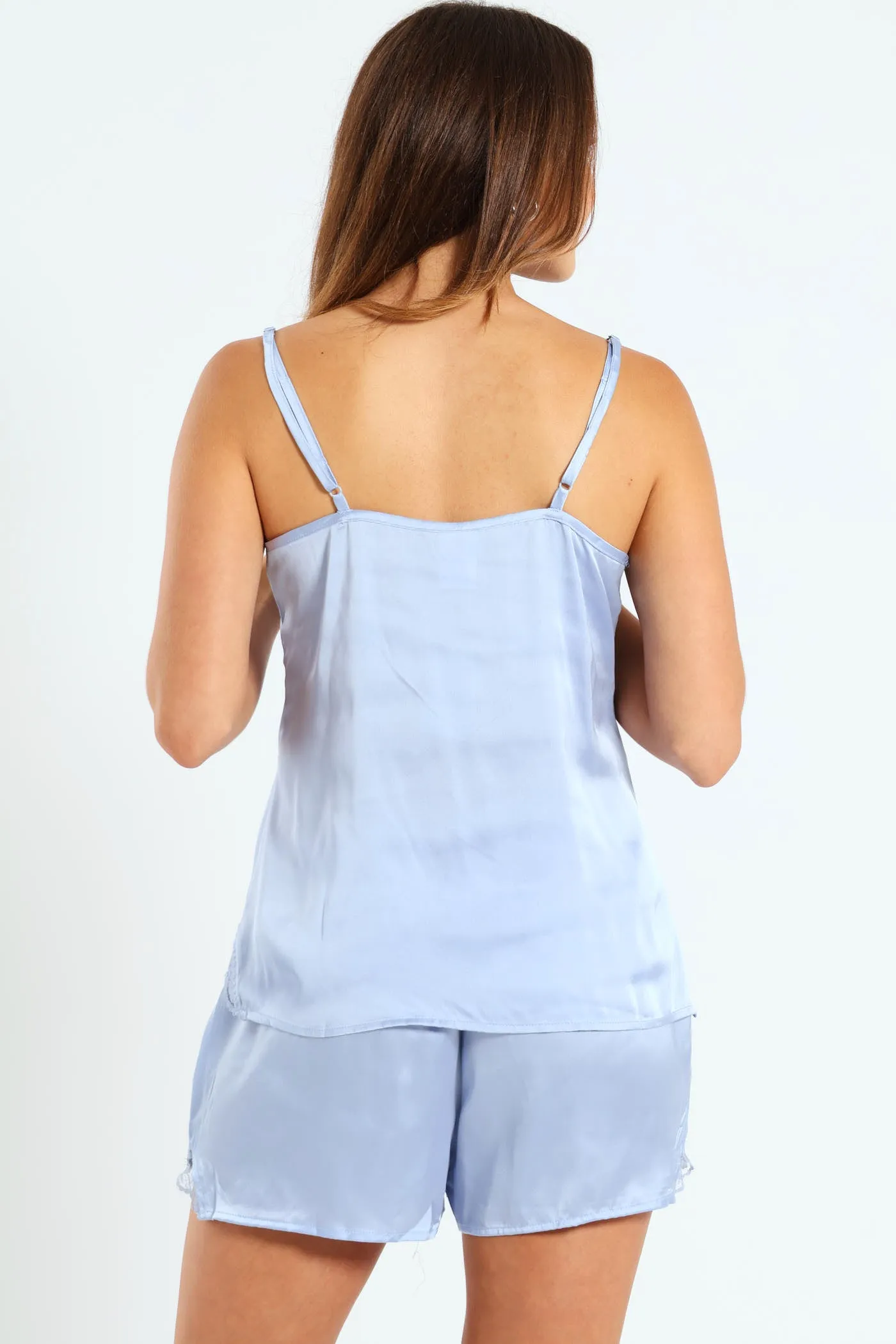 Lace Cami & Satin Short Set - Blue sold by Edgars product image thumbnail 2