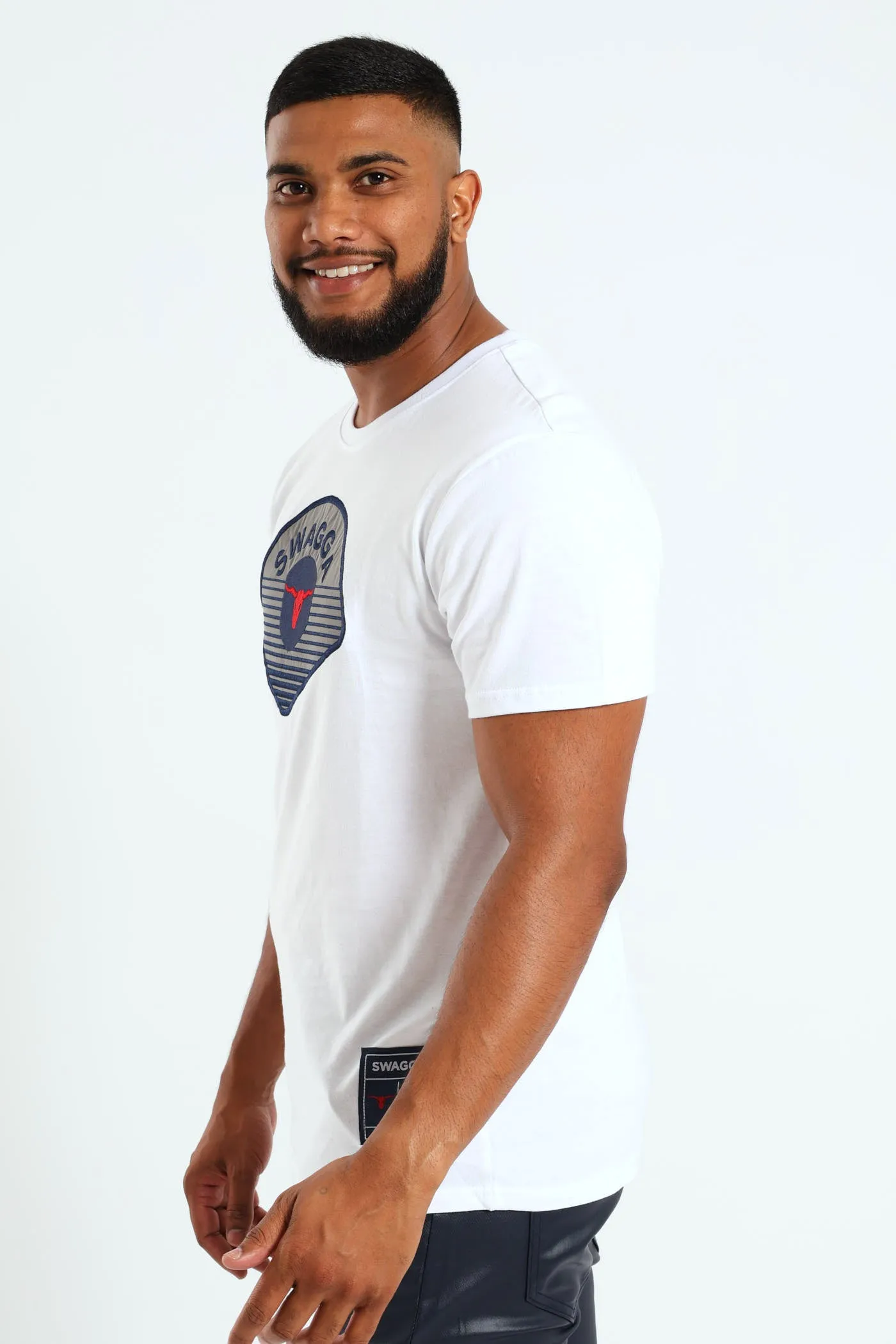 Embroidered Reflective Tee - White sold by Edgars product image thumbnail 2