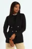 Double Breasted Nautical Blazer - Black sold by Edgars