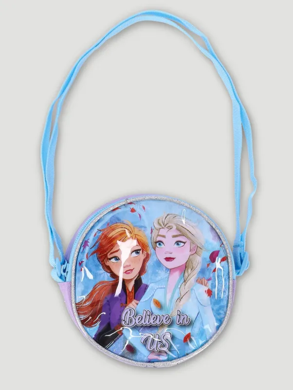 Pre-Girls Frozen Sling Bag - Blue made by Disney