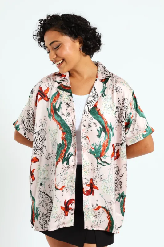 Satin Printed Shirt sold by Edgars