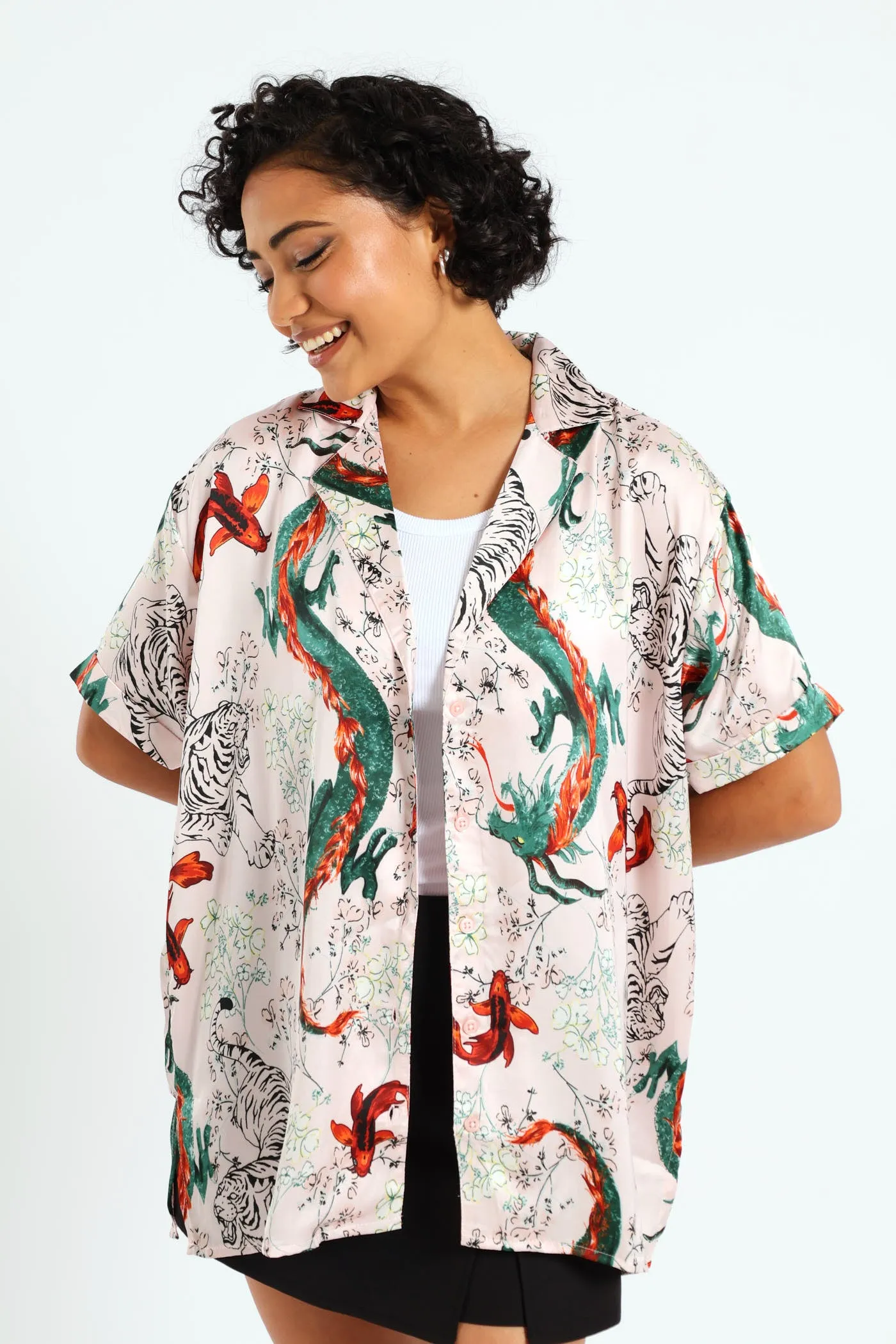 Satin Printed Shirt sold by Edgars