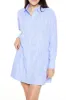 Striped Poplin Shirt Dress - Light Blue sold by Edgars