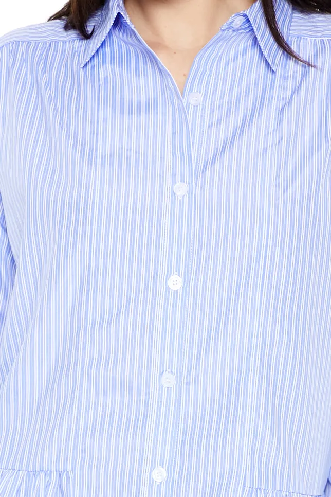 Striped Poplin Shirt Dress - Light Blue sold by Edgars product image thumbnail 5
