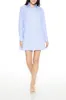 Striped Poplin Shirt Dress - Light Blue sold by Edgars