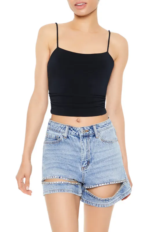 Rhinestone Bermuda Shorts - Denim sold by Edgars