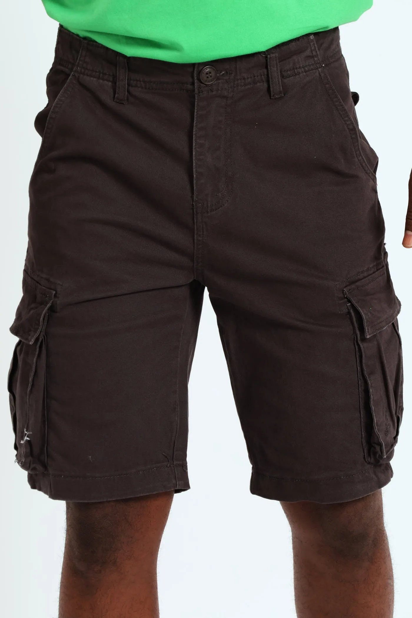 Overdye Cargo Shorts - Charcoal sold by Edgars