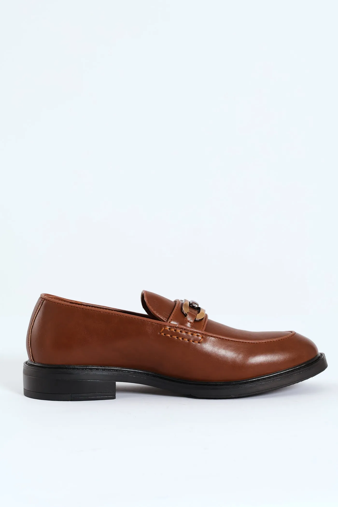 Hatton Metal Trim Heeled Slip In Loafer - Cognac sold by Edgars product image thumbnail 2