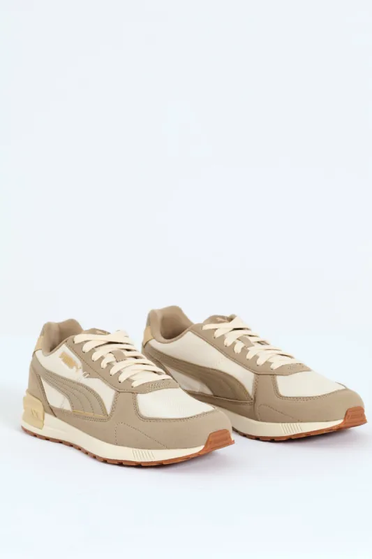 Graviton Clip Detail Lace Up Sneaker - Beige/White sold by Edgars