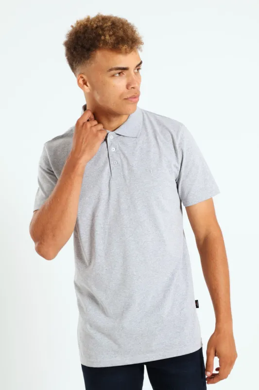 Bull Logo Golfer - Grey Melange sold by Edgars