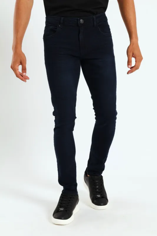 Super Skinny Basic Denim - Blue/Black sold by Edgars