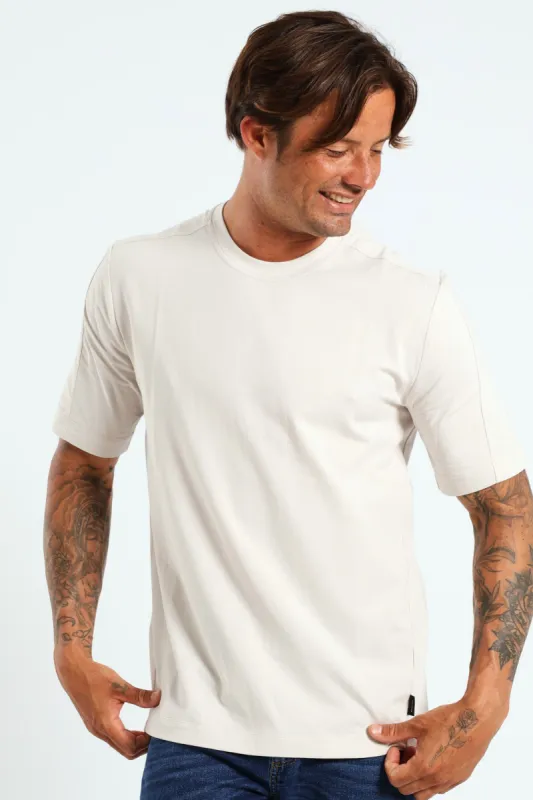 All Day Short Sleeve  Tee - Off White sold by Edgars 