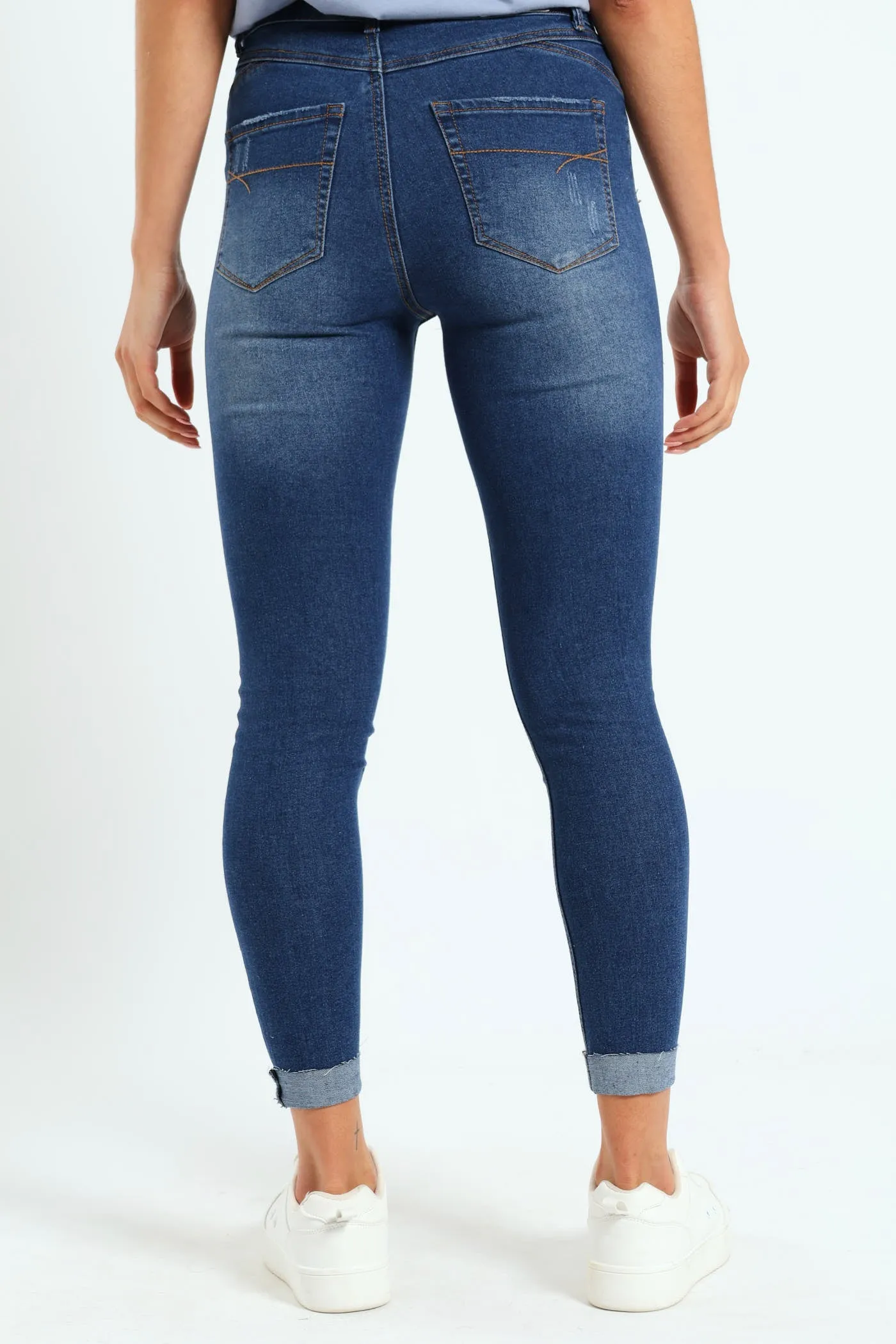 Patched Skinny Jean - Dark Wash Ink sold by Edgars product image thumbnail 3