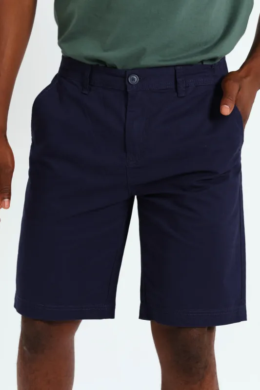 Elasticated Walk Short - Navy sold by Edgars 