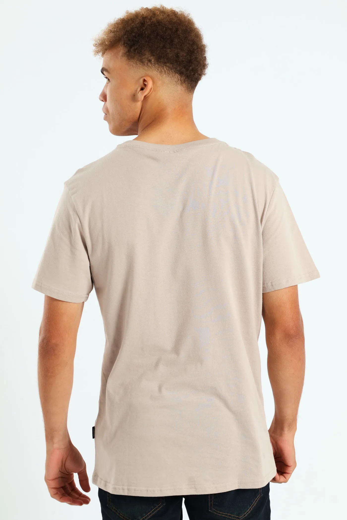 Short Sleeve Basic Print T-Shirt - Stone sold by Edgars product image thumbnail 3