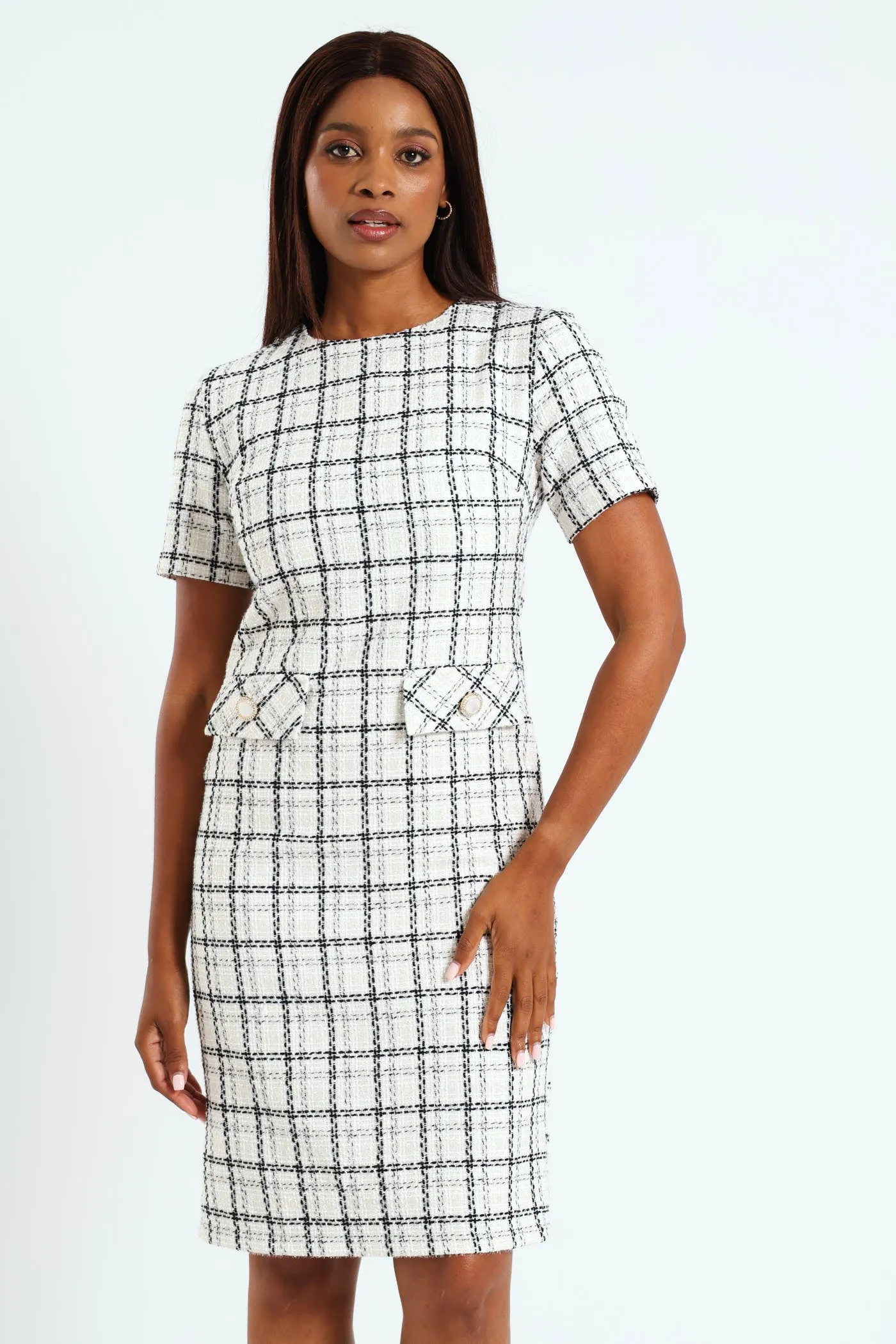 Tweed Shift Dress sold by Edgars  product image thumbnail 2
