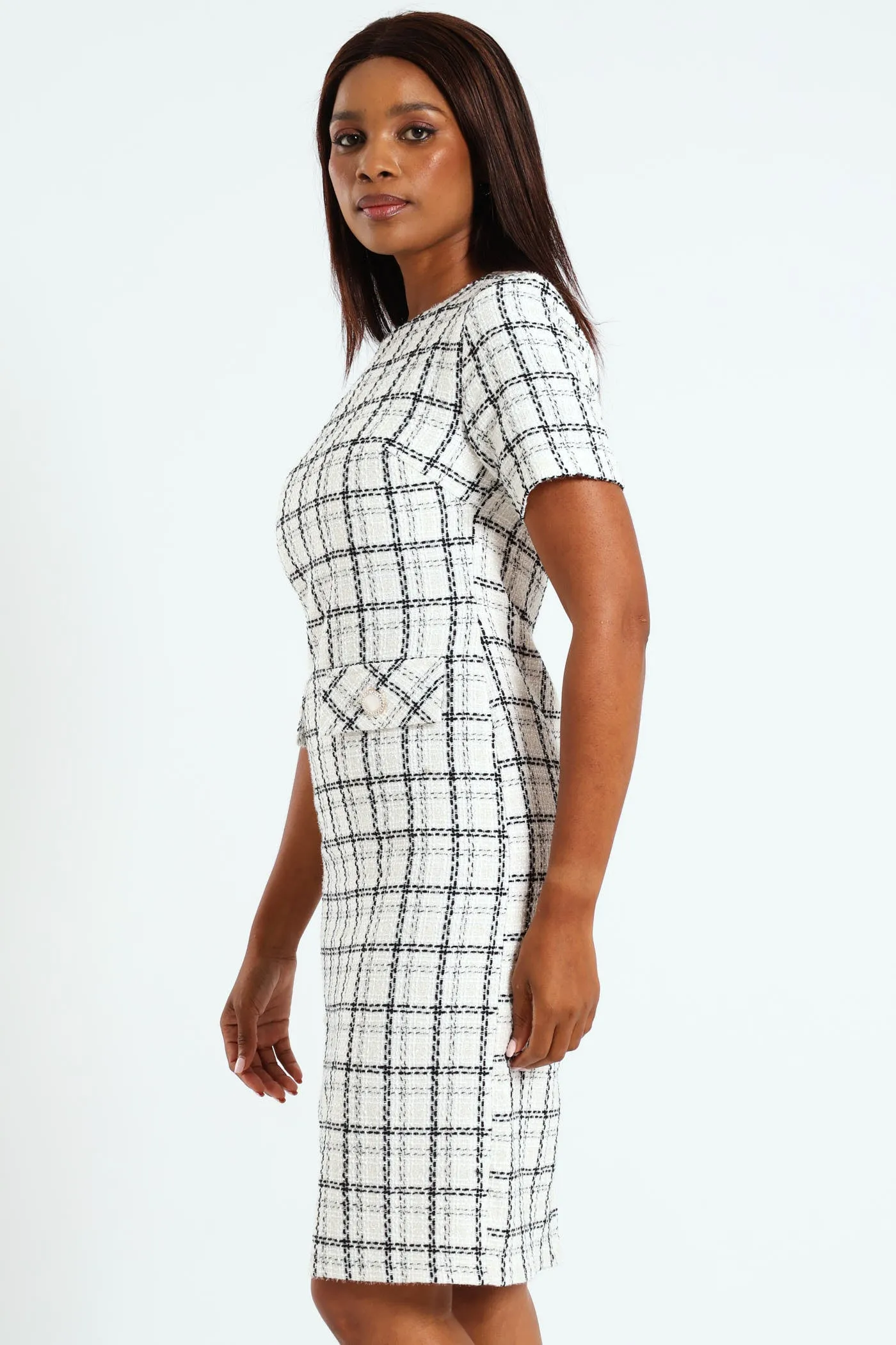 Tweed Shift Dress sold by Edgars  product image thumbnail 3