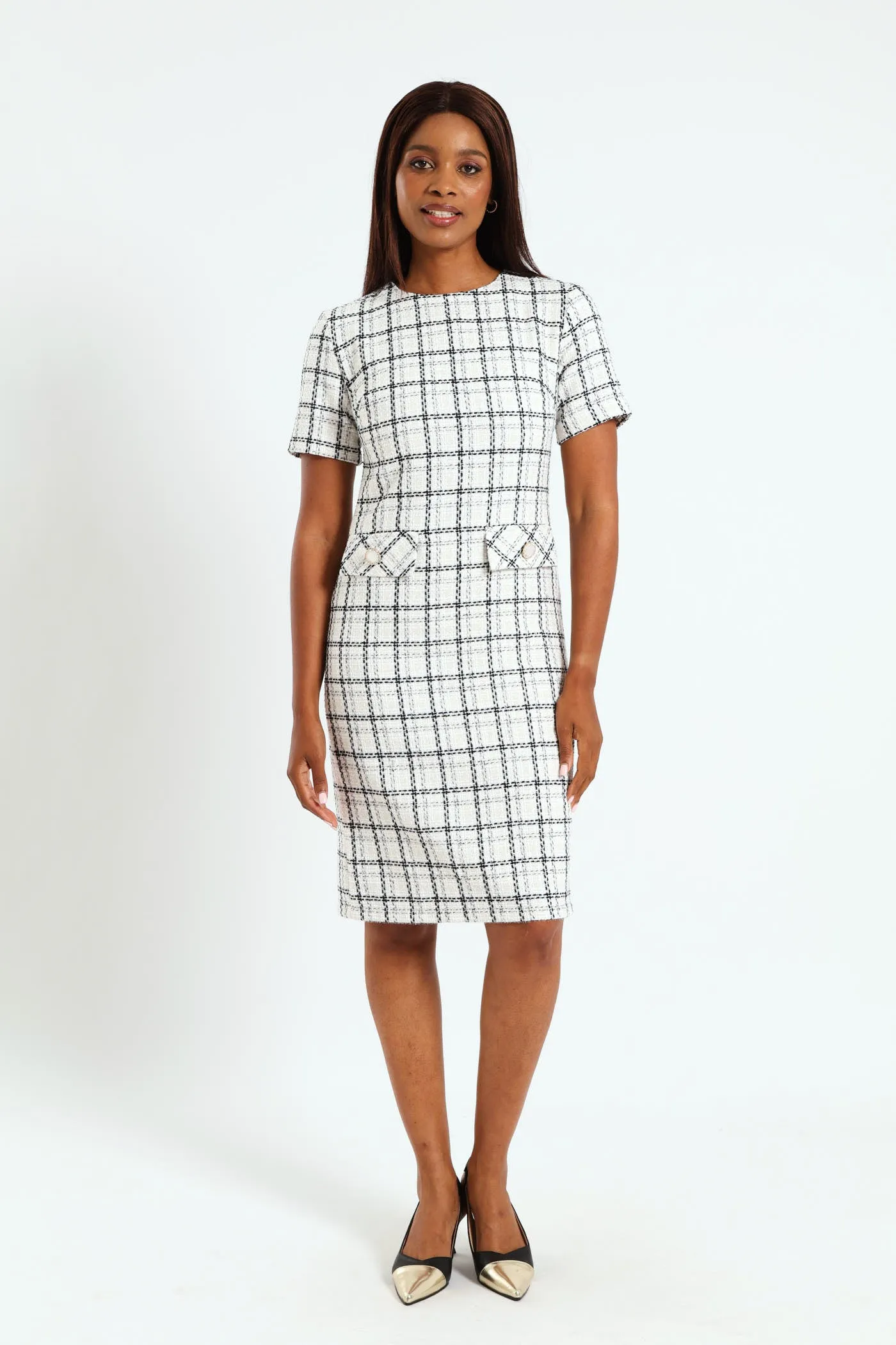 Tweed Shift Dress sold by Edgars