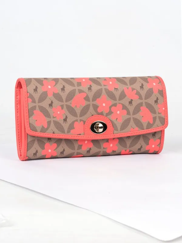 Meadow Clutch Purse - Coral sold by Edgars 