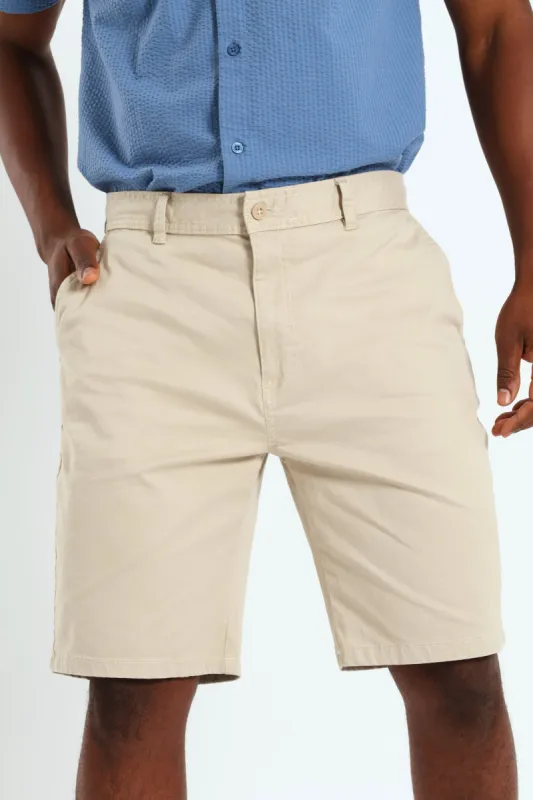Chino Short - Stone sold by Edgars