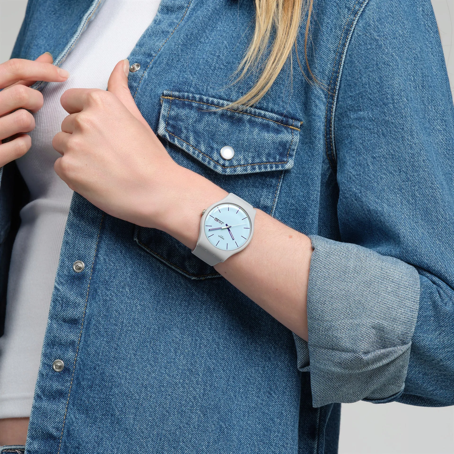Blueberry Sky Quartz Watch - Light Grey sold by Edgars product image thumbnail 3