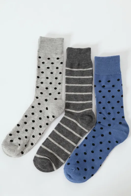 3 Pack Anklet Socks - Grey/Black sold by Edgars