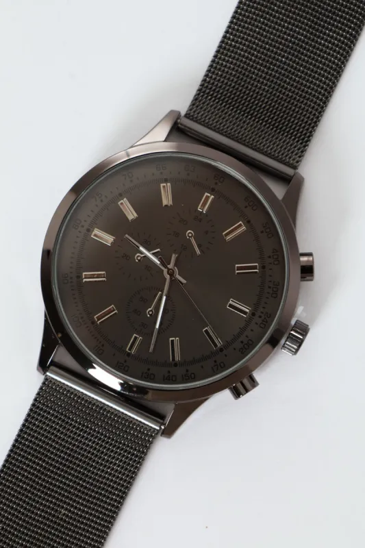 Mesh Watch - Gunmetal sold by Edgars