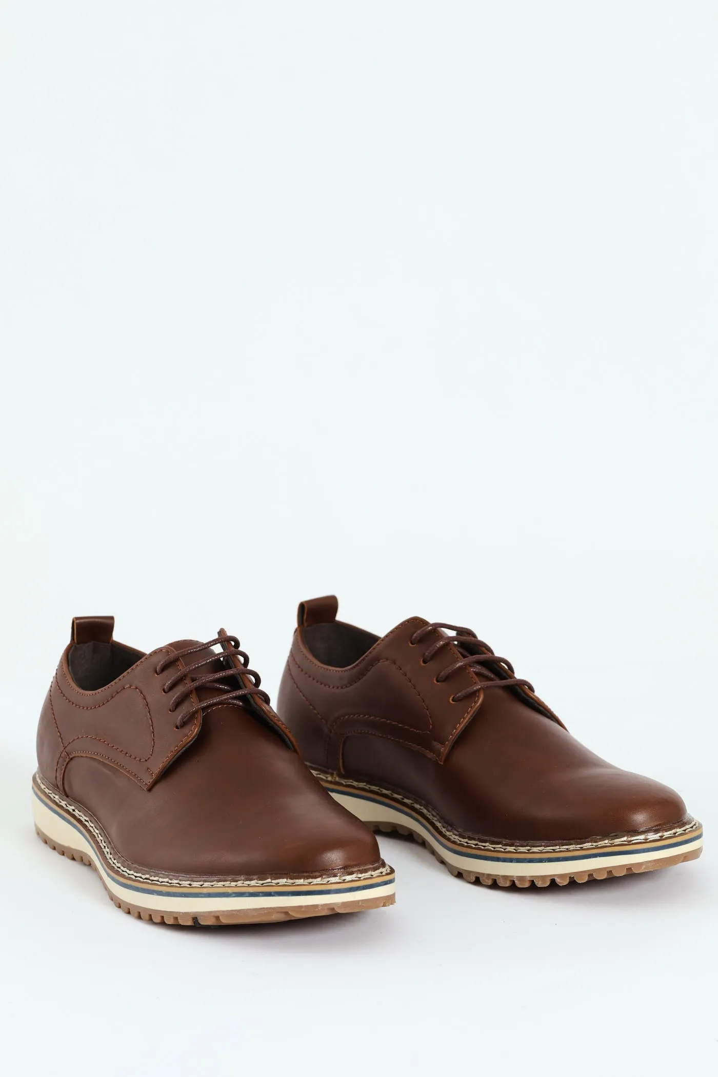 Lace Up Derby Shoe - Chocolate sold by Edgars