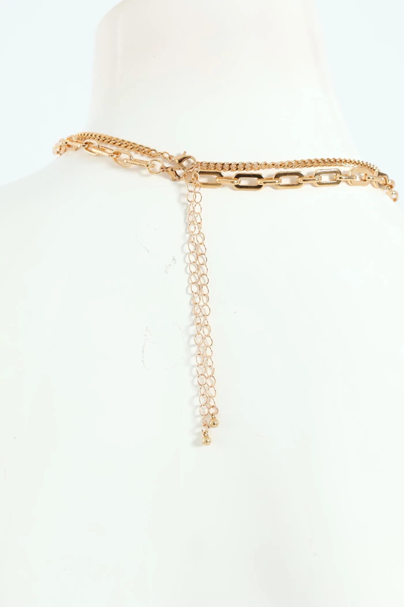 2 Layer Chunky Chain Necklace - Gold sold by Edgars product image thumbnail 2