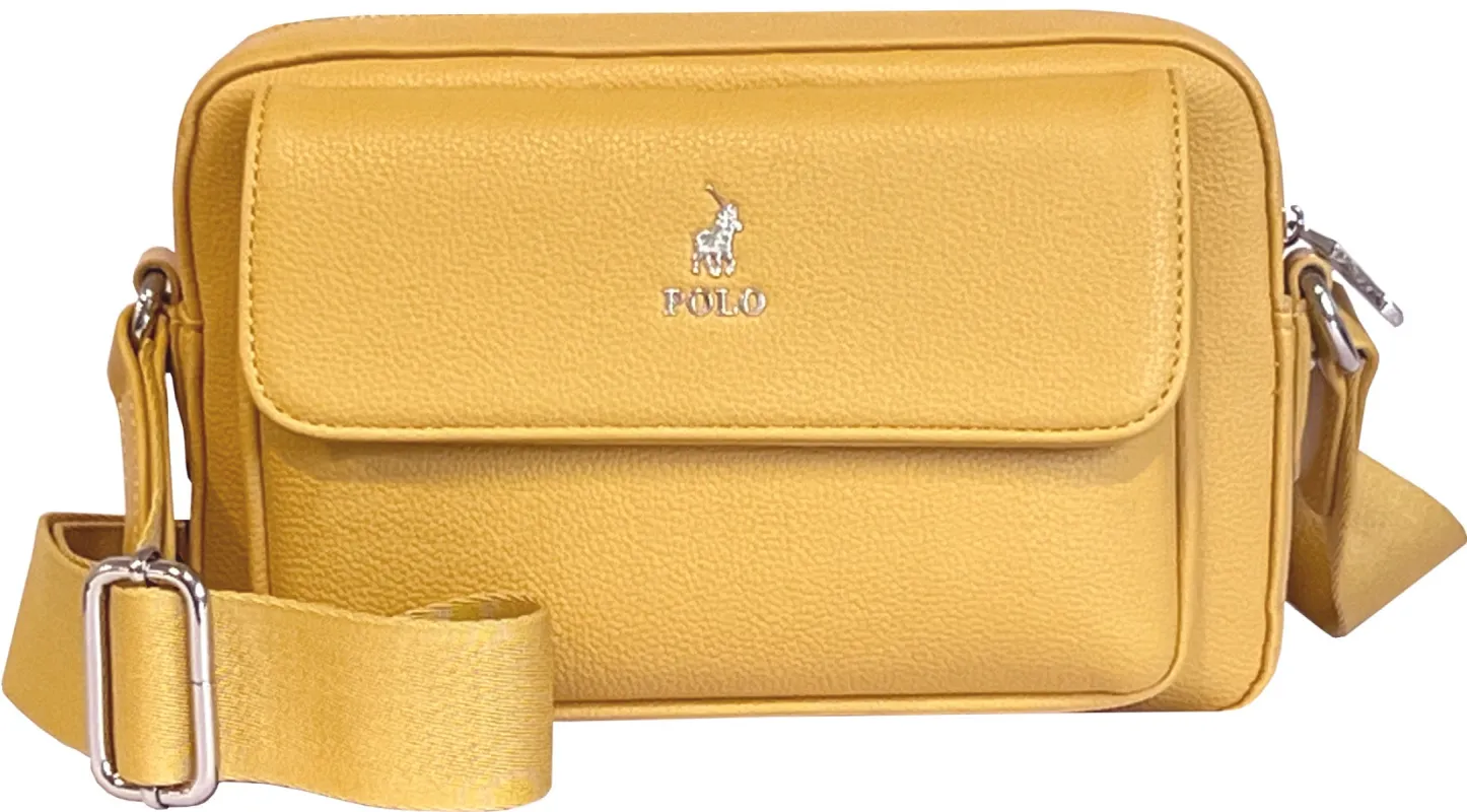 Lyon Camera Bag With Flap - Yellow sold by Edgars