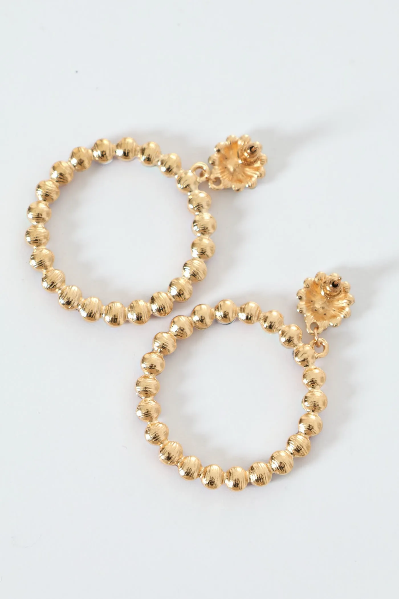 Pastel Stones Round Statement Earrings - Gold sold by Edgars product image thumbnail 2