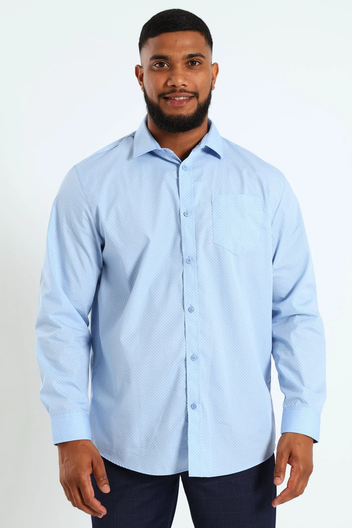 Two Spot Shirt - Light Blue sold by Edgars