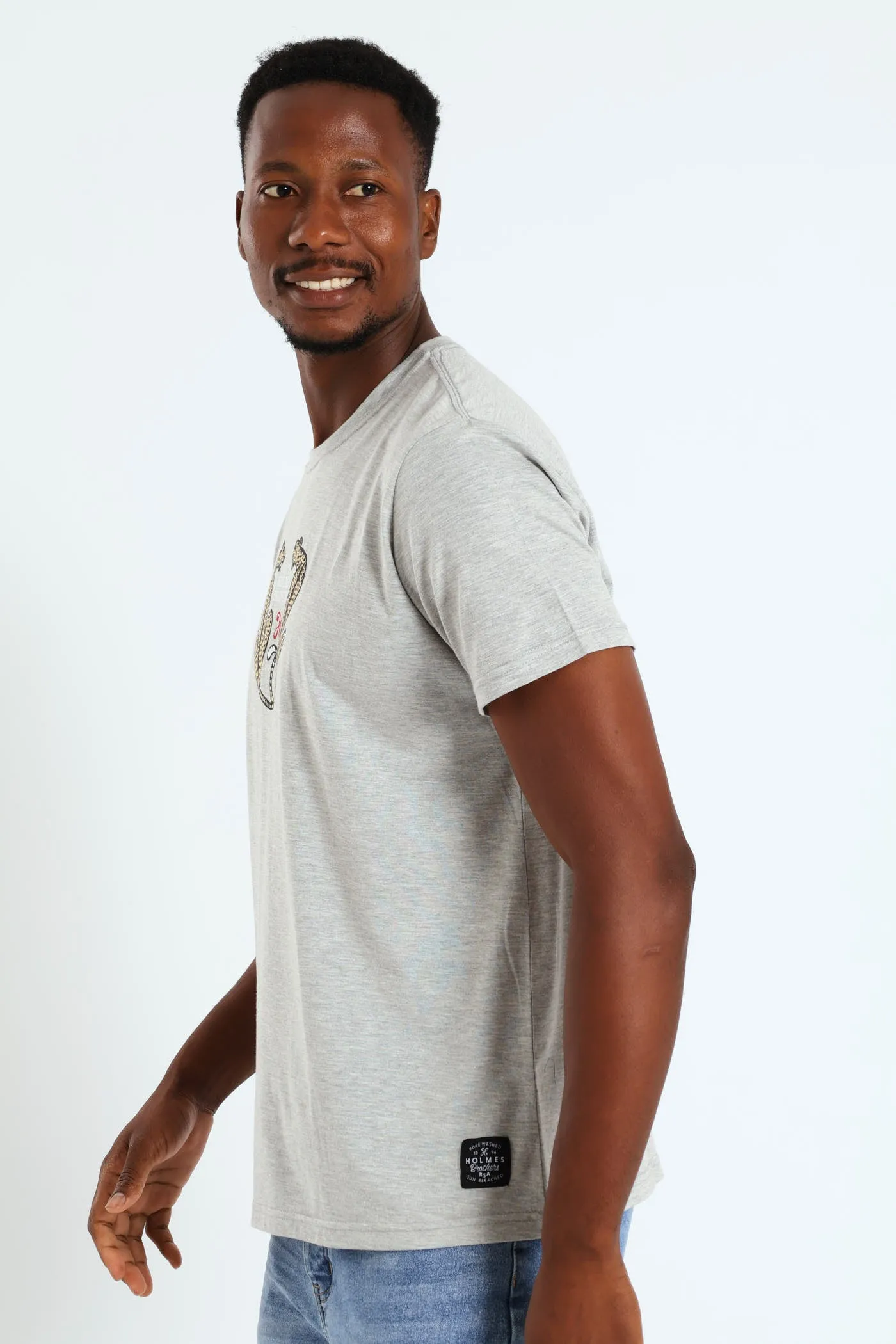 Leopard Tee - Grey Melange sold by Edgars product image thumbnail 3