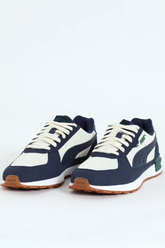 Graviton Clip Detail Lace Up Sneaker - Petrol sold by Edgars