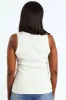 Sleeveless Rib Tank - Oatmeal Melange sold by Edgars