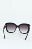 Rounded Cateye Gold Temple Detail Sunglasses - Black sold by Edgars