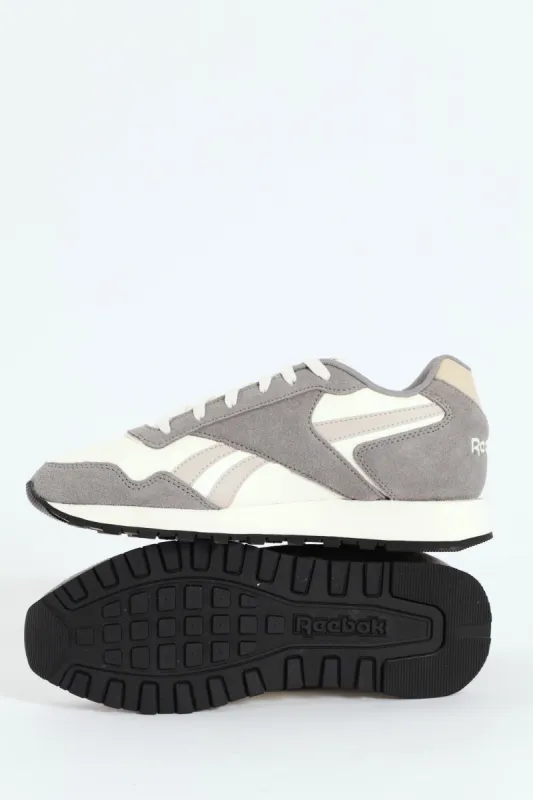 Glide Track Sole Closed Toe Lace Up Sneaker - Grey/White sold by Edgars