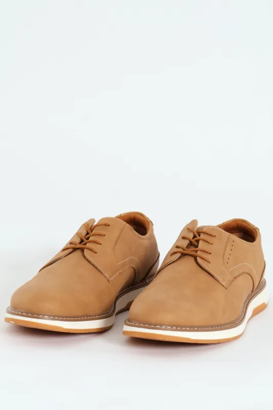 Romerro Smart Casual Closed Toe Lace Up - Beige sold by Edgars 