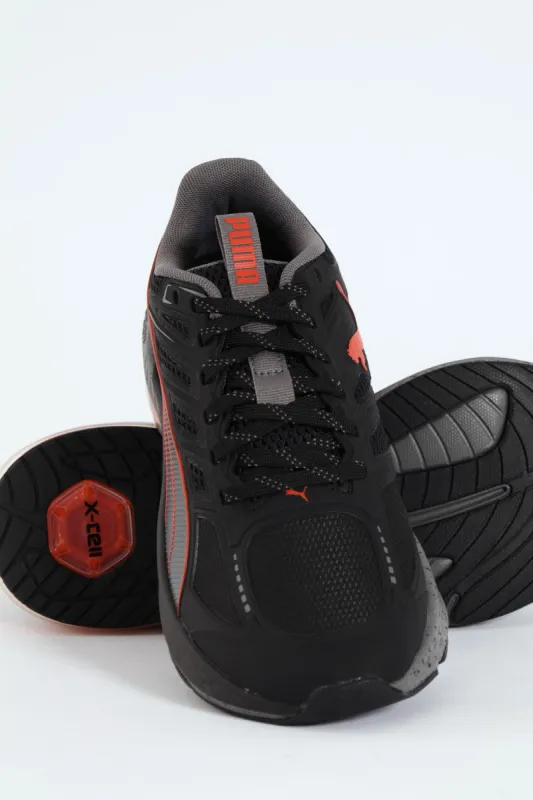 Xcell Lightspeed Active Lace Up Trainer - Black/Red sold by Edgars 