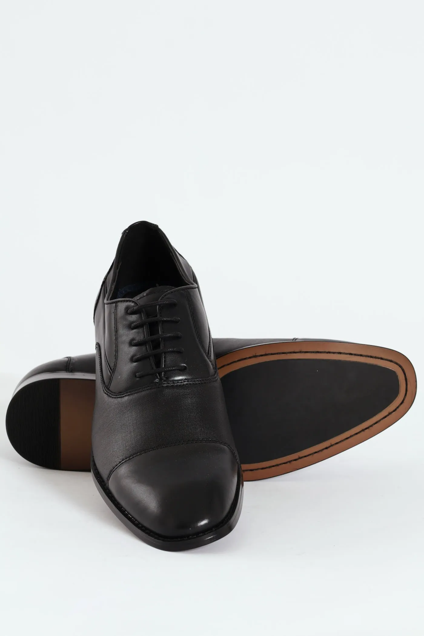 Sebastian Toe Cap Lace Up Derby Shoe - Black sold by Edgars