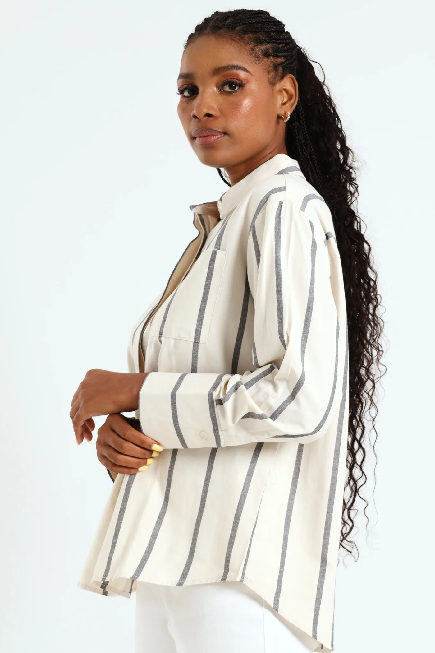 Wide Striped Shirt - Black/Cream sold by Edgars product image thumbnail 2