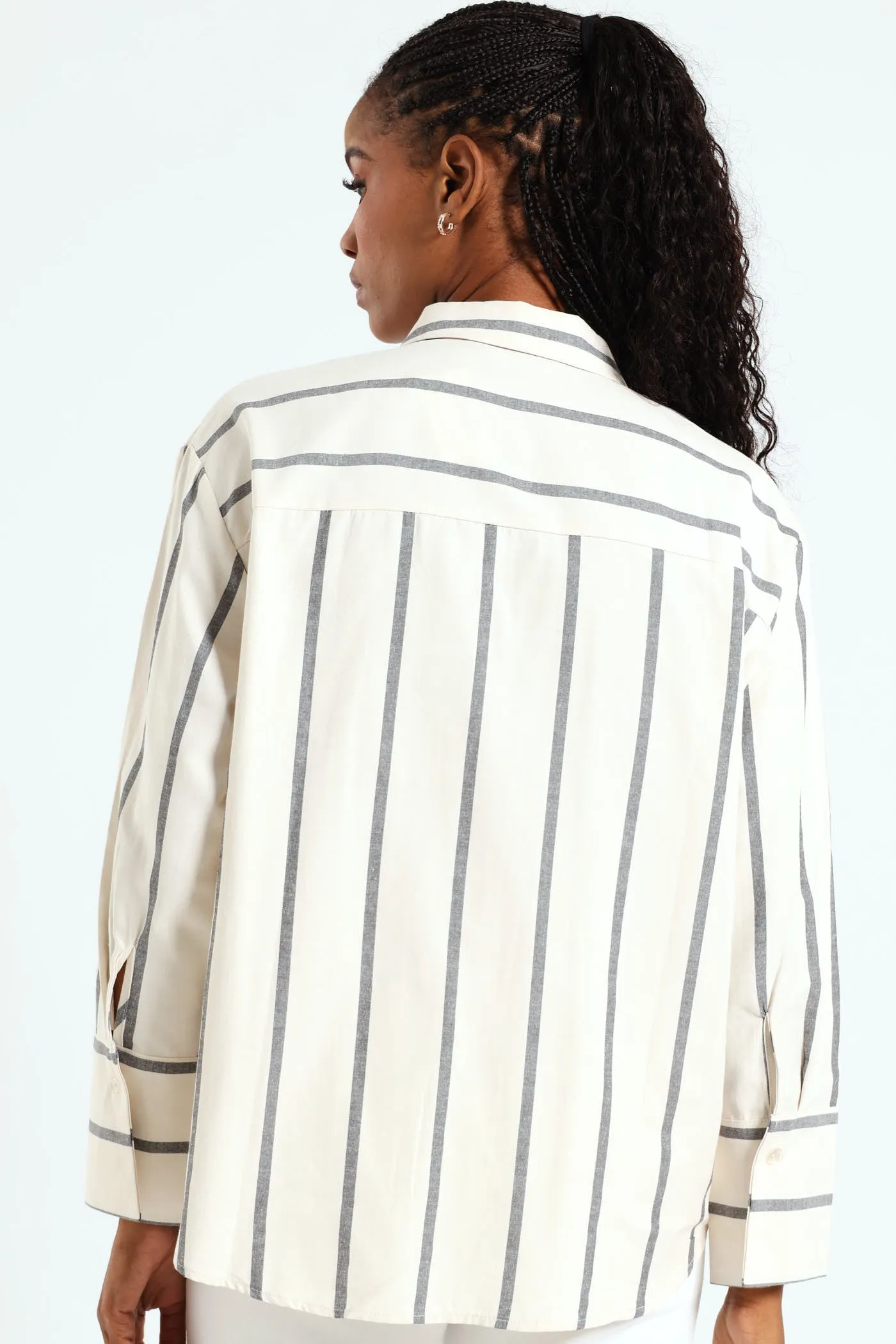 Wide Striped Shirt - Black/Cream sold by Edgars product image thumbnail 3