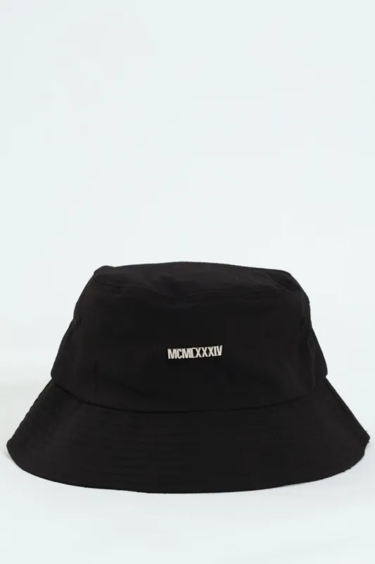 Metallic Charm Bucket Hat - Black sold by Edgars