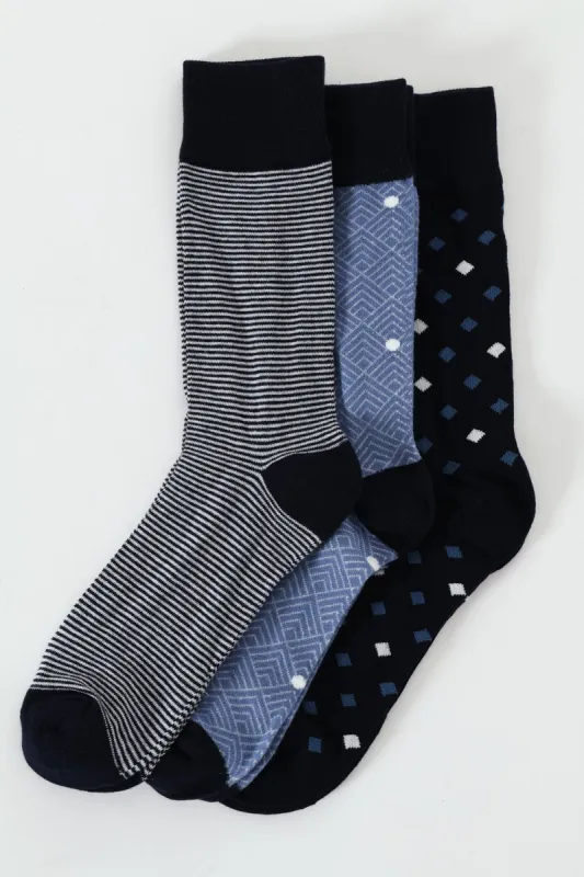 3 Pack Anklet Socks - Blue sold by Edgars 