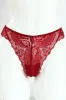3 Pack Lace Built Up G-String Panties - Rose/Rhubarb/Black sold by Edgars